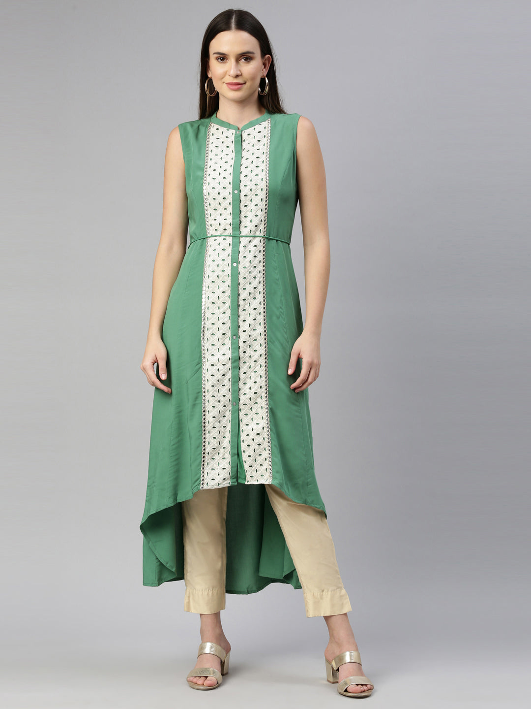 Buy NEERUS Red Foliage Calf Length Rayon Woven Women's Salwar Kurta Dupatta  Set | Shoppers Stop